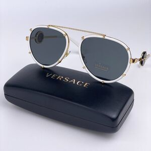 NEW VERSACE VE2232 147187 UNISEX WHITE SUNGLASSES